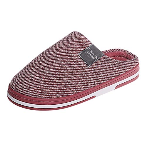 Uninevp Damen-Hausschuhe Winter Pantoffeln Memory Foam Anti Rutsch Pantoffeln Hüttenschuhe Plüsch Warme Paare Slippers Hausschuhe Haushalt Herren Drinnen Geschenk Für MännerRYTEJFES, 37/38 EU von Uninevp