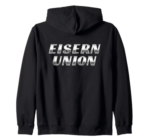 Union Eisern Fußball Kicken Fan Berlin Herren rot Weiss Kapuzenjacke von Union Eisern Fussball Kicken Fan Outfit Berlin