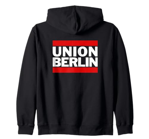 Union Eisern Fußball Kicken Fan Berlin Herren rot Weiss Kapuzenjacke von Union Eisern Fussball Kicken Fan Outfit Berlin