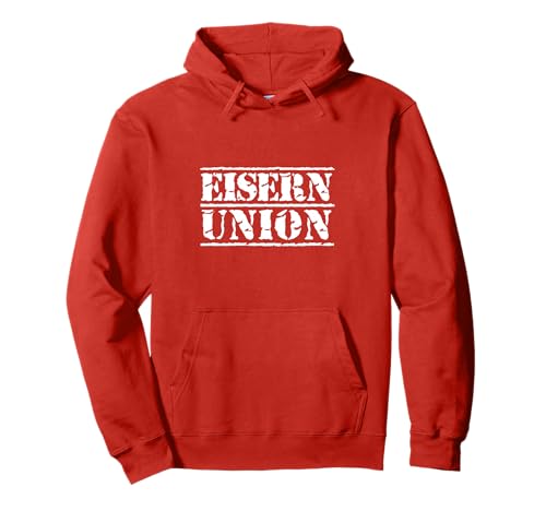 Union Eisern Fußball Kicken Fan Berlin Herren rot Weiss Pullover Hoodie von Union Eisern Fussball Kicken Fan Outfit Berlin
