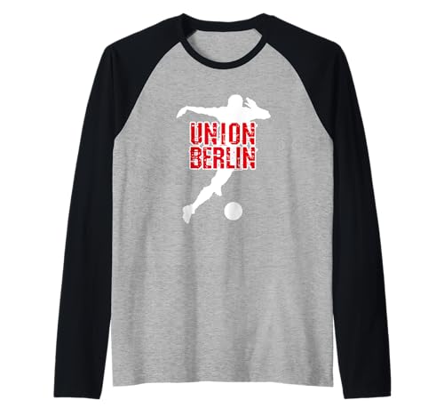 Union Eisern Fußball Kicken Fan Berlin Herren rot Weiss Raglan von Union Eisern Fussball Kicken Fan Outfit Berlin
