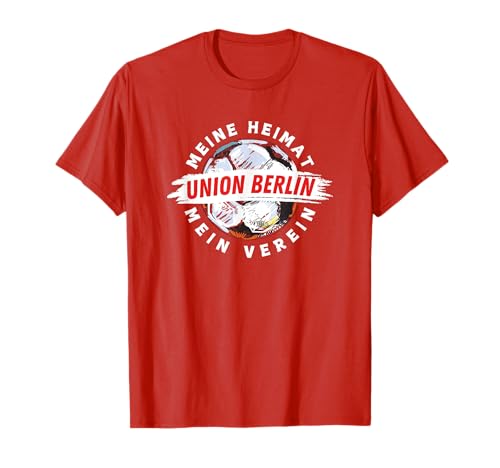 Union Eisern Fußball Kicken Fan Berlin Herren rot Weiss T-Shirt von Union Eisern Fussball Kicken Fan Outfit Berlin