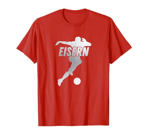 Union Eisern Fußball Kicken Fan Berlin Herren rot Weiss T-Shirt von Union Eisern Fussball Kicken Fan Outfit Berlin