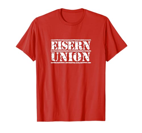 Union Eisern Fußball Kicken Fan Berlin Herren rot Weiss T-Shirt von Union Eisern Fussball Kicken Fan Outfit Berlin