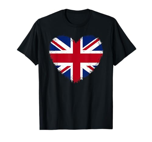 Union Jack, süßes Herz, britische Flagge, Damen, Mädchen, Kinder, Union Ja T-Shirt von Union Jack Heart