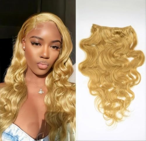 Unipearl Gewellte Clip in Extensions Echthaar,45cm 18 Zoll 8PCS 120g #27 HonigBlond Haarverlängerung für Frauen Body Wave Remy Hair Extensions Clip in Unipearl Gewellte Clip in Extensions Echthaar,45cm 18 Zoll 8PCS 120g #27 HonigBlond Haarverlängerung für Frauen Body Wave Remy Hair Extensions Clip in von Unipearl