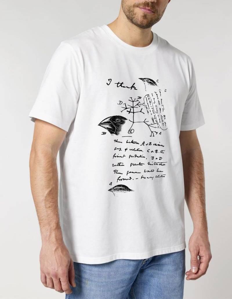 Science-T-Shirt Biologie Modell: Evolutionstheorie von Unipolar