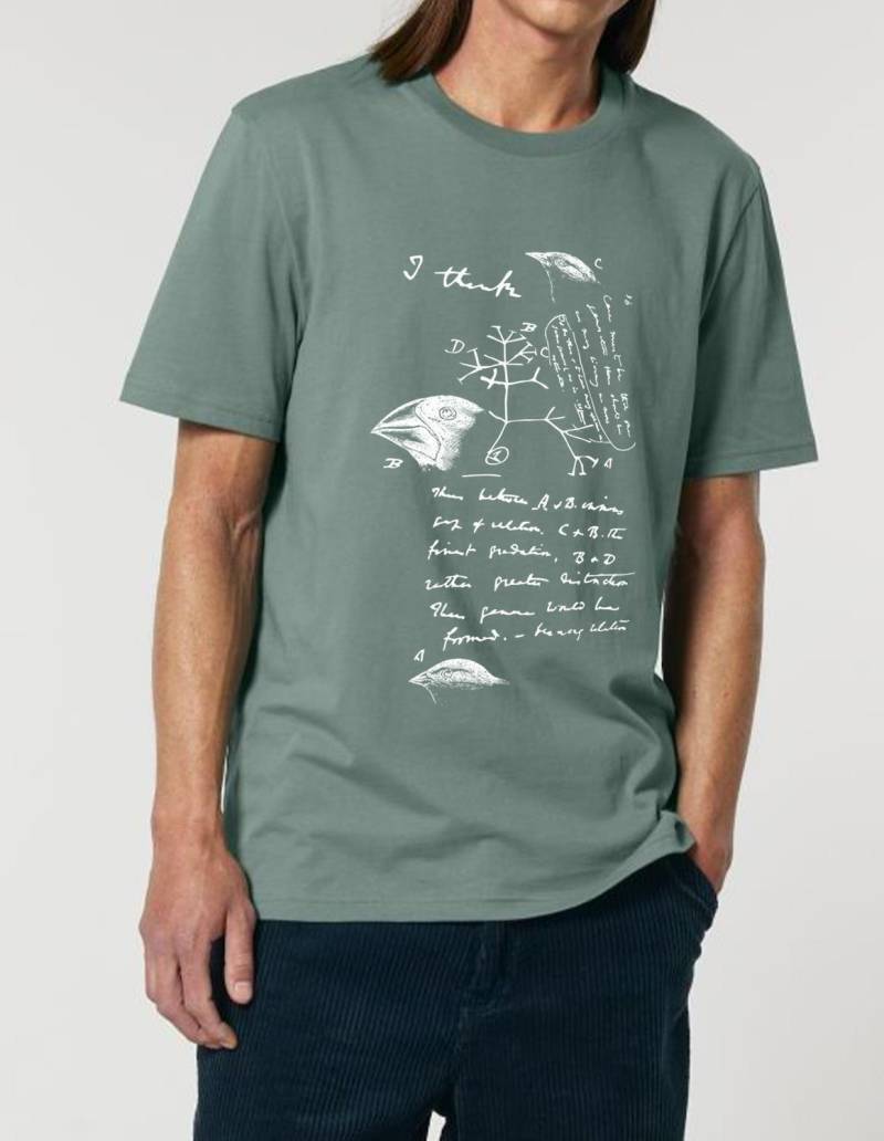 Science-T-Shirt Biologie Modell: Evolutionstheorie von Unipolar