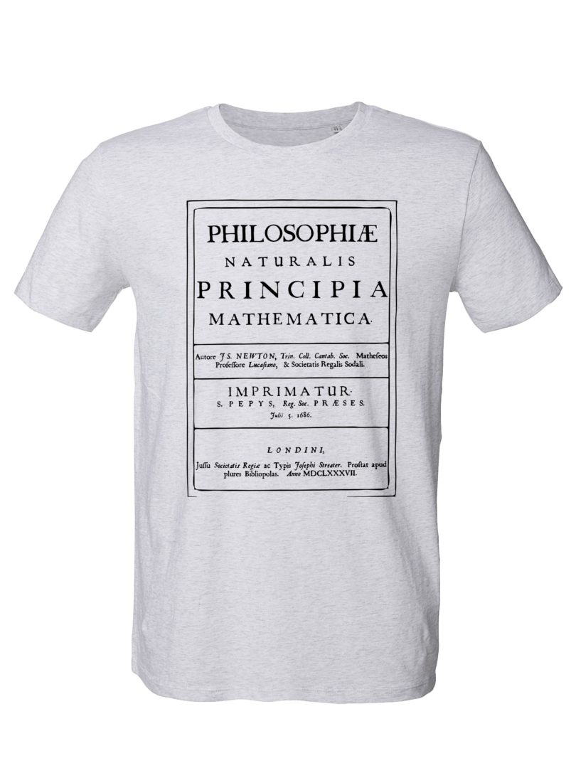 Science-T-Shirt Physik Modell: Principia Mathematica von Unipolar