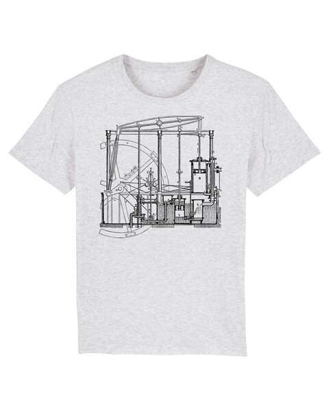 Unipolar Maschinenbau T-Shirt | Dampfmaschine von Unipolar