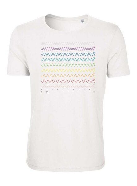 Unipolar Physik T-Shirt aus Bio-Baumwolle Modell: Wellenlänge von Unipolar