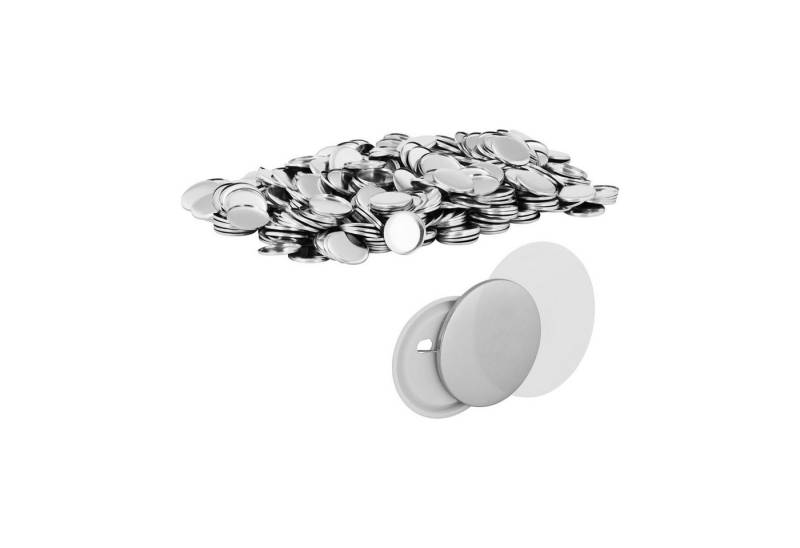 Uniprodo Button Set Buttonrohlinge 1.000 St. Ansteckbuttons Ø 32mm Buttons Rohlinge Metall von Uniprodo