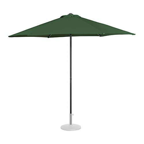 Uniprodo UNI-UMBRELLA-MR270GR-N | Sonnenschirm | groß grün sechseckig Ø 270 cm | Gartenschirm | Terrassenschirm | Sonnenschutz für Balkon, Terrasse & Garten von Uniprodo