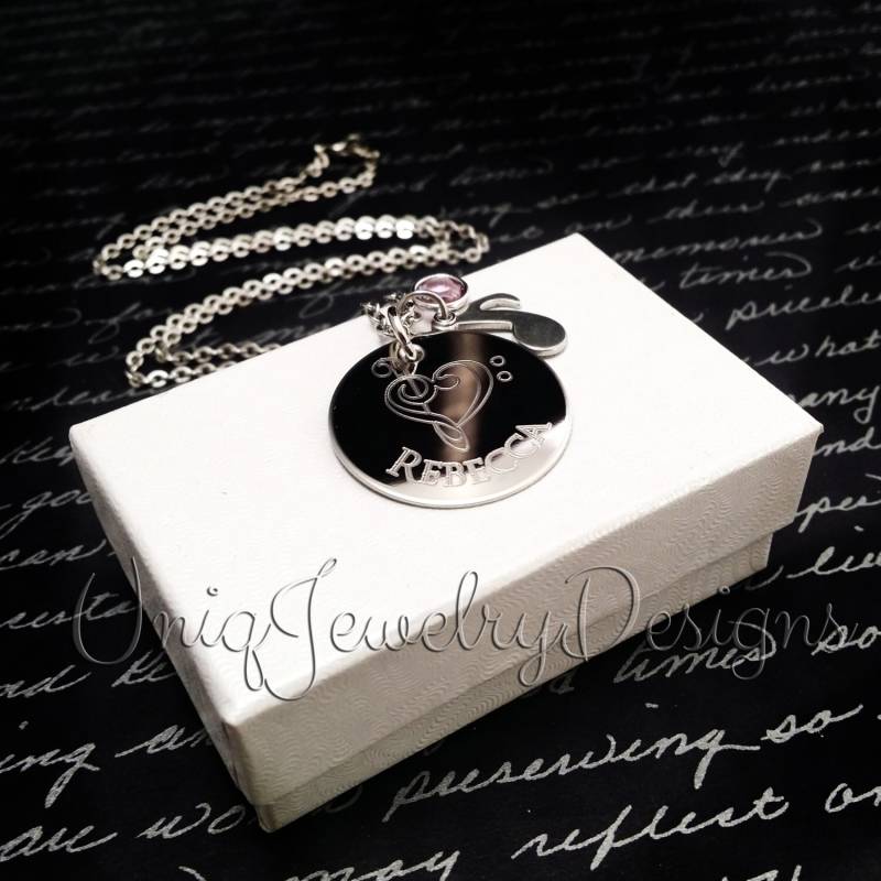 Personalisierte Violinschlüssel Herz Halskette + Schmuck Band Musik von UniqJewelryDesigns