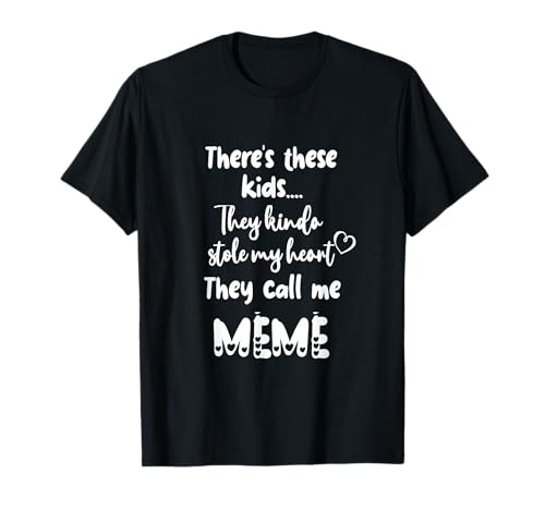 Französische kanadische Großmutter Diese Kinder nennen Mich Mémé T-Shirt von Unique Christmas Birthday Mother's Day Gifts Shop