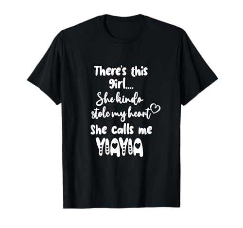 Griechenland Griechische Oma Großmutter This Girl Calls Me Yiayia T-Shirt von Unique Christmas Birthday Mother's Day Gifts Shop