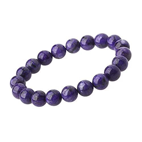 Unique Chakra Buddha Armband echter Charoit 8mm Perlen Energiearmband Heilsteine dehnbar Juweliers Qualität von Unique Gems