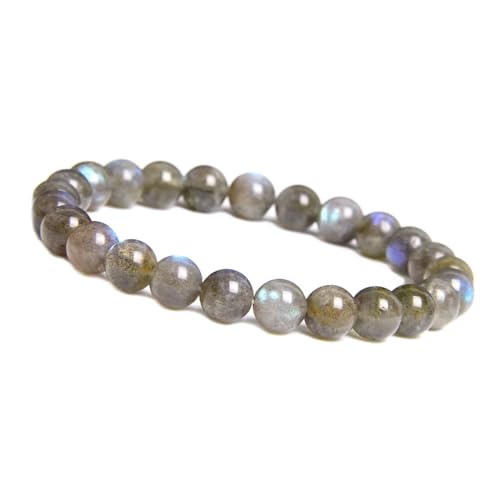 Unique Gems Chakra Armband Damen Perlenarmband Labradorit 6mm Naturstein Perlen Kugelarmband Heilsteine in Juweliers Qualität von Unique Gems
