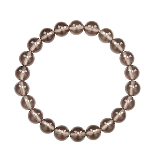 Unique Gems Perlenarmband Rauchquarz 8mm Perlen Chakra Buddha Armband Heilsteine Damen Herren Juweliers Qualität von Unique Gems