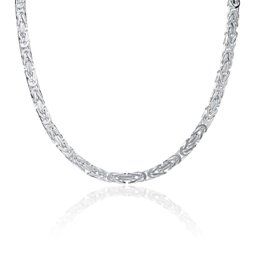 925 Silberkette: Königskette Silber 4,5mm breit - Länge frei wählbar KK0045 von JEWLIX