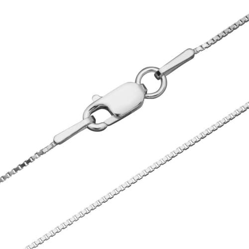 925 Silberkette: Venezianerkette Silber 0,6mm breit - Länge wählbar - Kette inkl. Etui VC0006 (Länge: 50cm) von Unique Sports