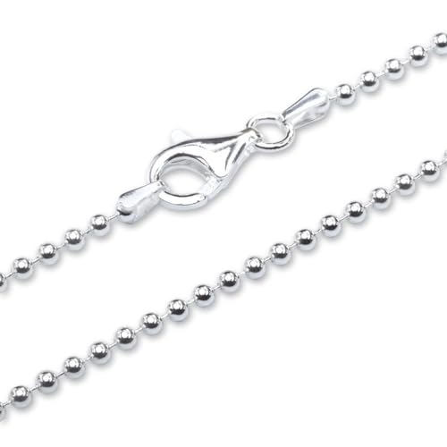 Unique Kugelkette 925 Silber 2,2mm Silberkette für Damen und Herren von Unique Sports