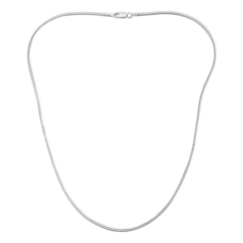 Unique 925 Silberkette: Weizenkette Silber 1mm breit - Länge wählbar - Kette inkl. Etui WC0015 (Länge: 50cm) von Unique