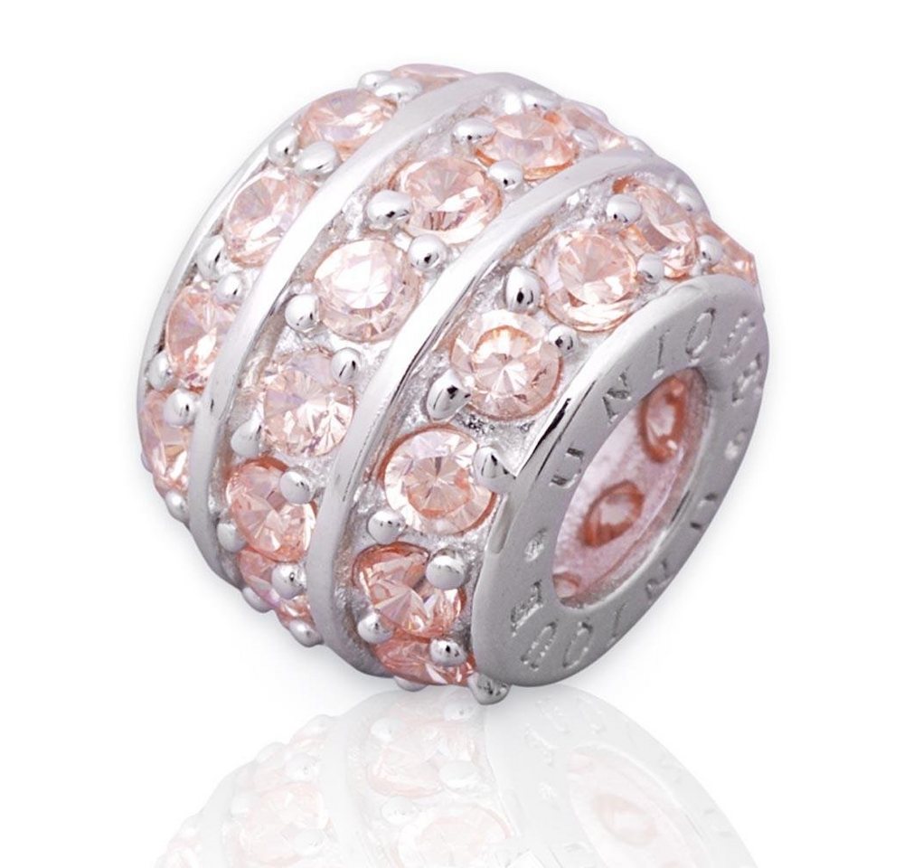 Unique Bead Hochwertiger Unique Bead, 925 Sterling Silber ohne Gewinde, rhodiniert von Unique