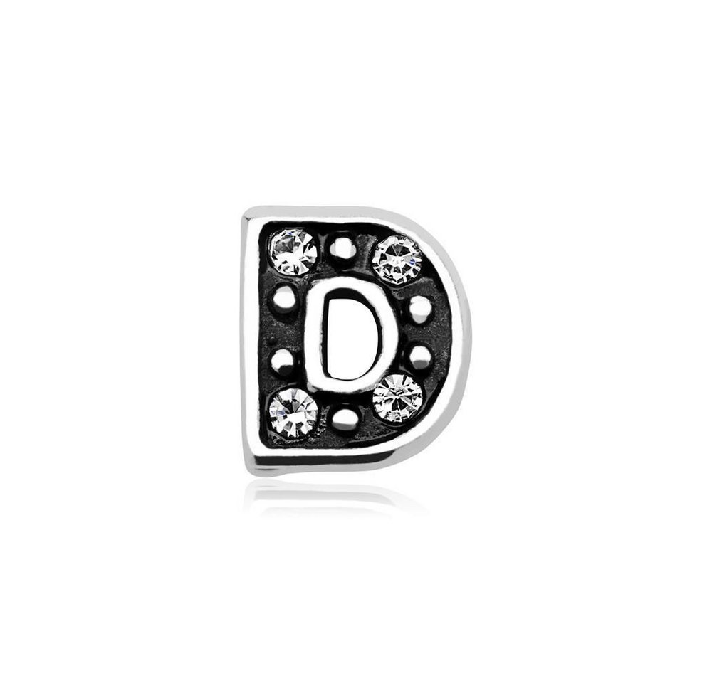 Unique Charm-Einhänger Unique Buchstaben Charm D 925er Silber Zirkonia FSC0021 von Unique