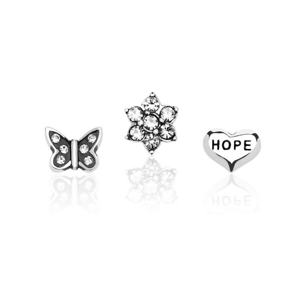 Unique Charm-Einhänger Unique Charm Set Sterlingsilber FSC0013 von Unique