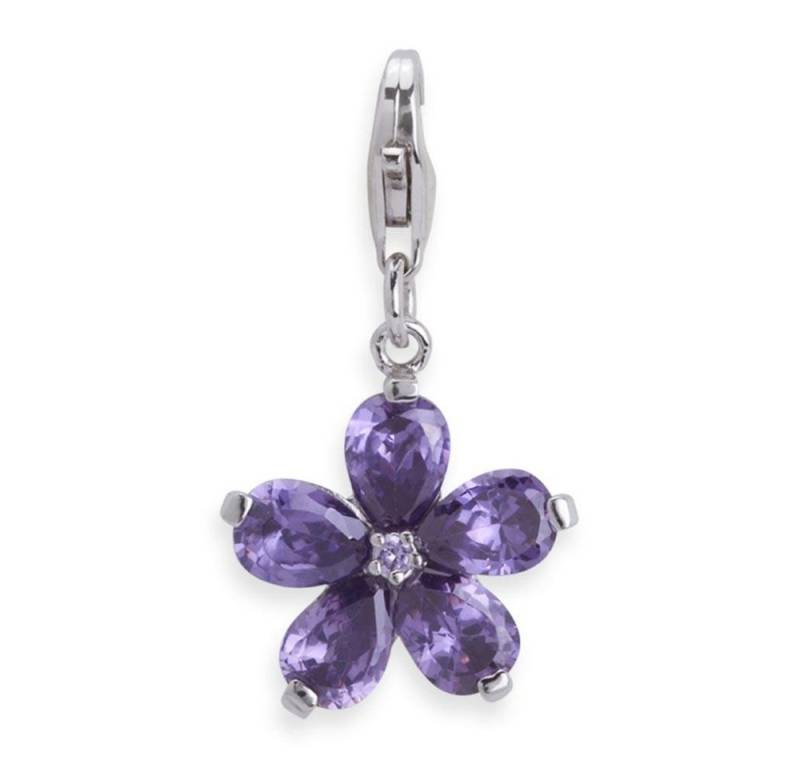 Unique Charm-Einhänger Unique Silber Charm mit Karabiner für Basisarmbänder CH0161 von Unique