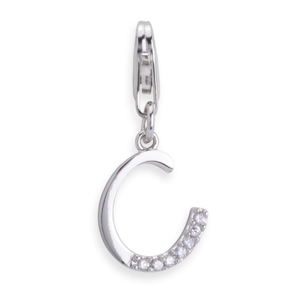 Unique Charm-Einhänger Unique Silber Charm mit Karabiner für Basisarmbänder CH0164 von Unique