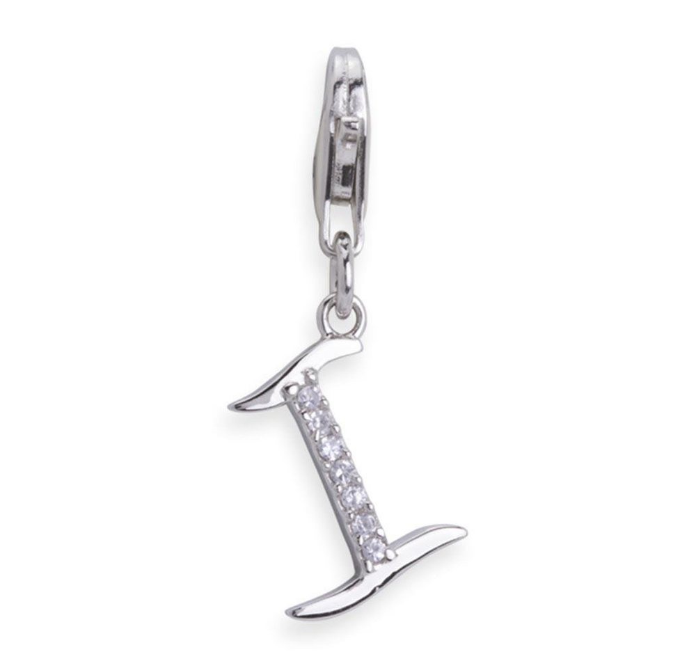 Unique Charm-Einhänger Unique Silber Charm mit Karabiner für Basisarmbänder CH0170 von Unique