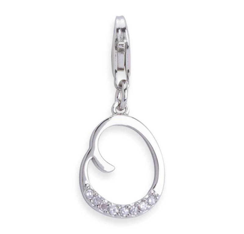 Unique Charm-Einhänger Unique Silber Charm mit Karabiner für Basisarmbänder CH0176 von Unique