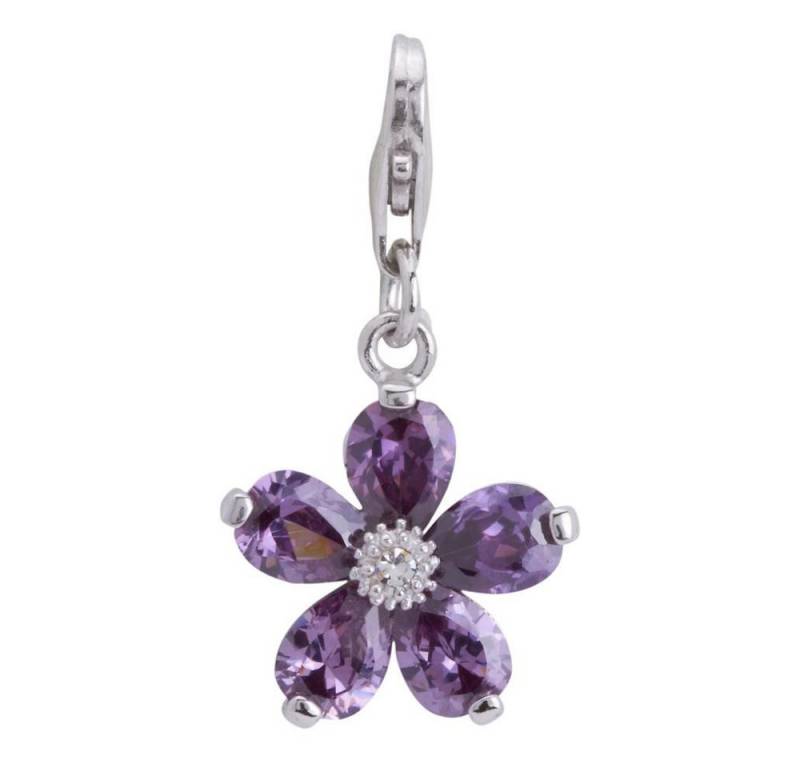 Unique Charm-Einhänger Unique Silber Charm mit Karabiner für Basisarmbänder CH0327 von Unique