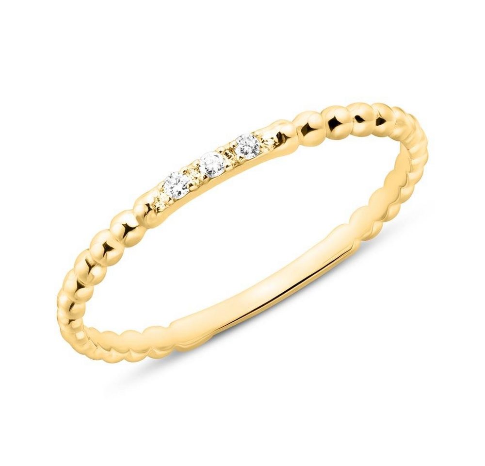 Unique Diamantring 14K Goldring für Damen mit Brillanten von Unique (Größe: 58mm) von Unique