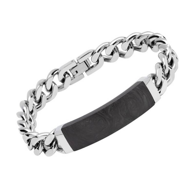 Unique Edelstahlarmband Edelstahl Armband Carbon Element von Unique