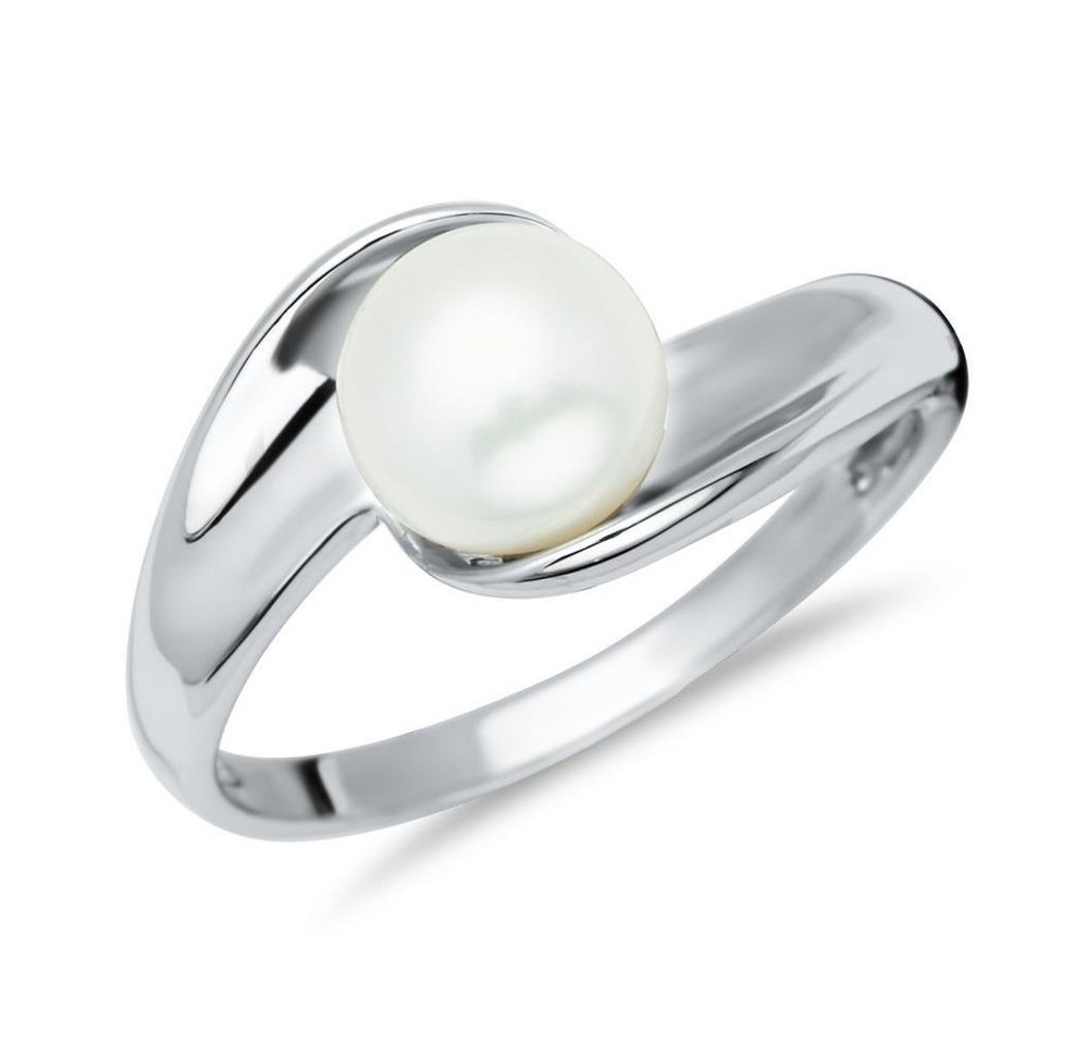 Unique Fingerring 925 Silber Ring mit Perle SR0131 von Unique
