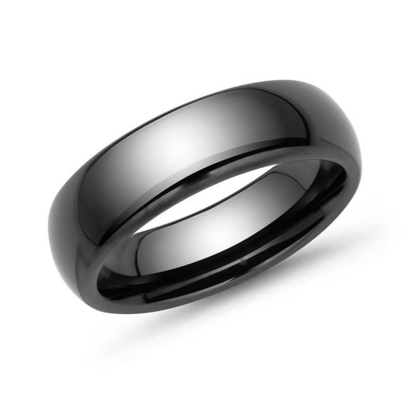 Unique Fingerring Hochwertiger kratzfester Schwarzer Keramik Ring KR0005 von Unique