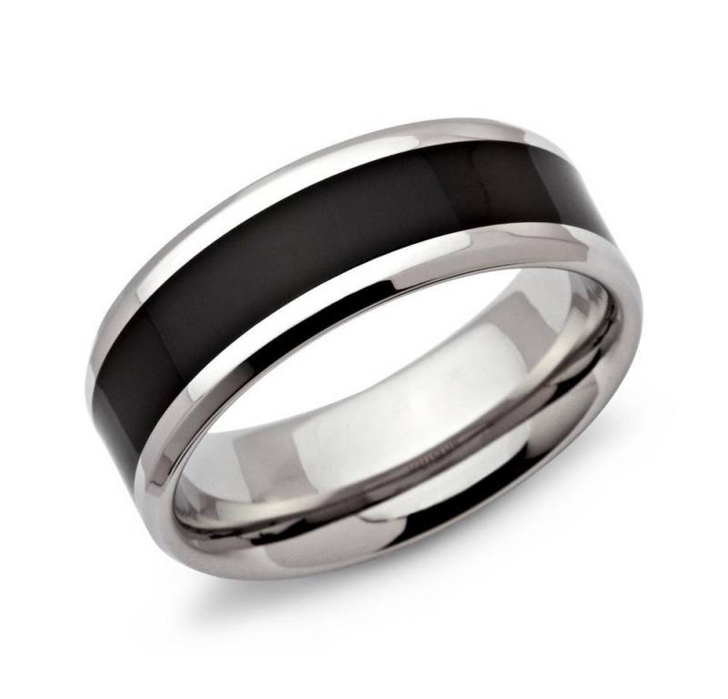 Unique Fingerring Unique Edelstahlring veredelt mit Ionic Black Plating R9089 von Unique