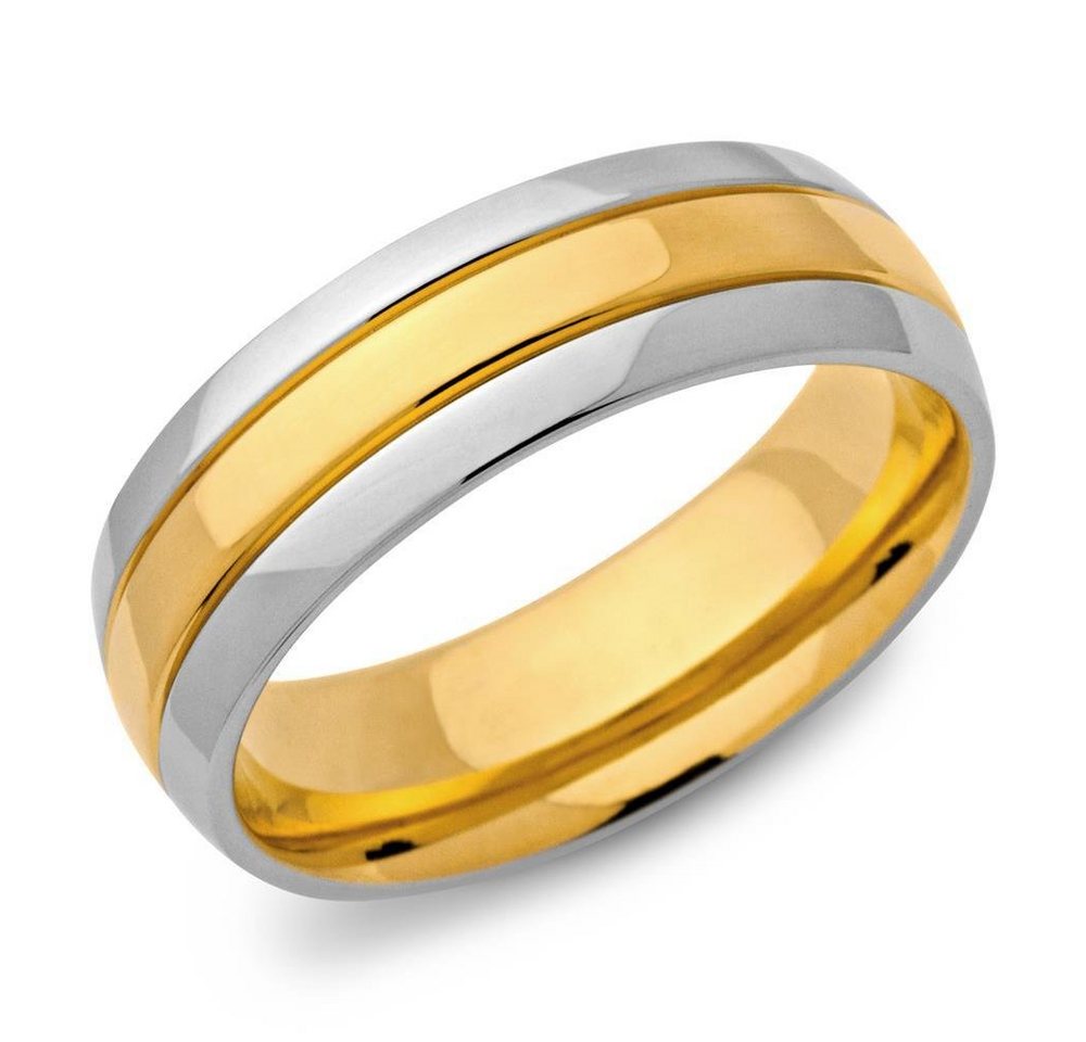 Unique Fingerring Unique Edelstahlring vergoldet 7mm Breite R9081 von Unique