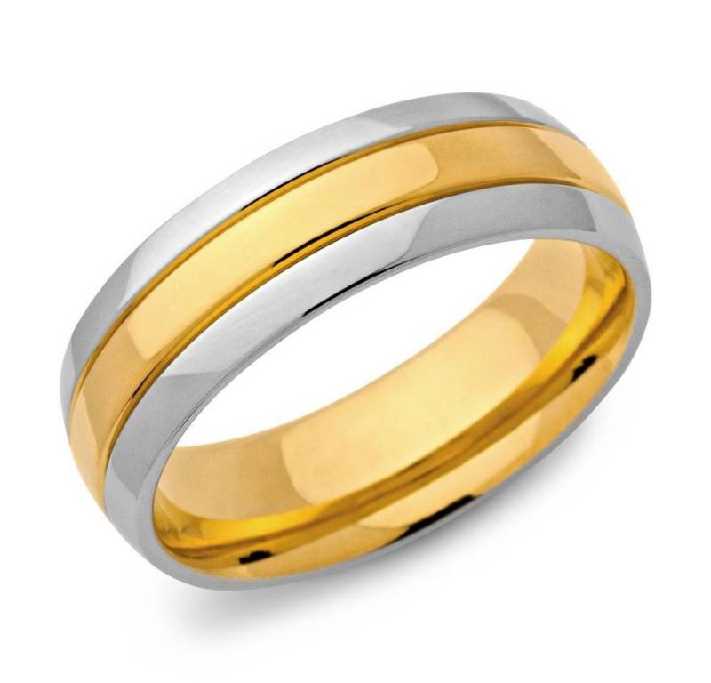 Unique Fingerring Unique Edelstahlring vergoldet 7mm Breite R9081 von Unique