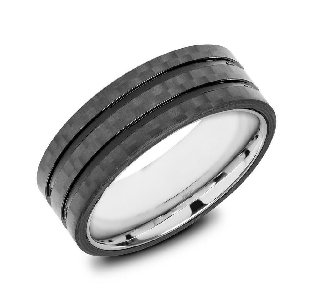 Unique Fingerring Unique Ring Edelstahl Carbon von Unique