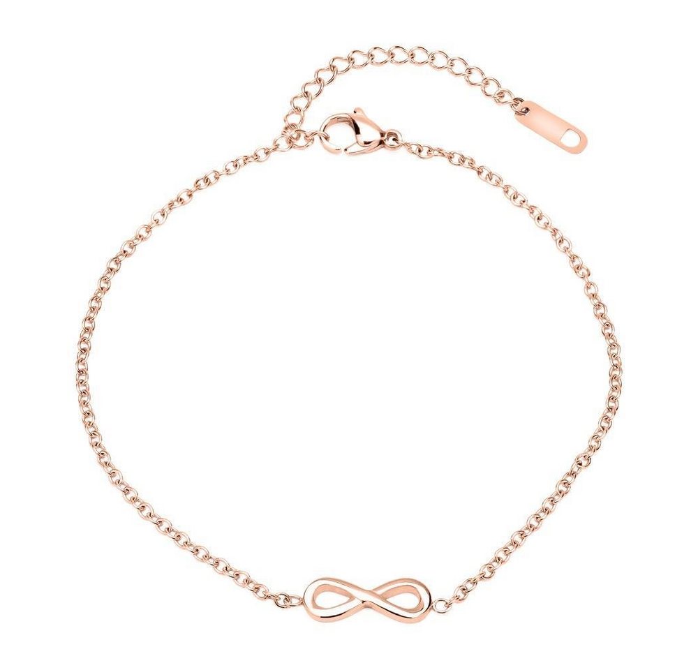 Unique Fußkette Fußkette Edelstahl rosévergoldet Unique A5012 von Unique