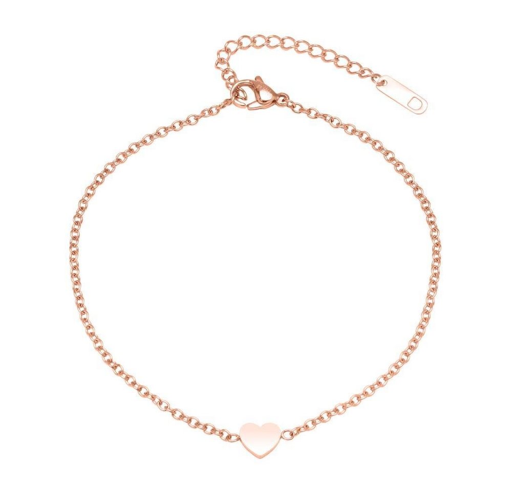 Unique Fußkette Unique Fußkette Edelstahl rosévergoldet A5021 von Unique