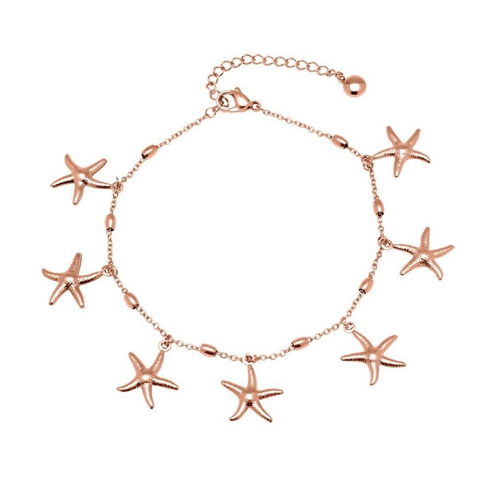 Unique Fußkette Unique Fußkette Seestern Edelstahl roségold A5027 von Unique