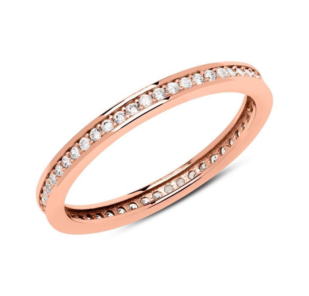 Unique Goldring Memoire Ring Unique 333er Roségold Zirkonia GR0160 von Unique