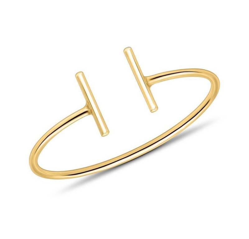 Unique Goldring Stäbchen-Ring für Damen aus 375er Gold von Unique (Größe: 54mm) von Unique