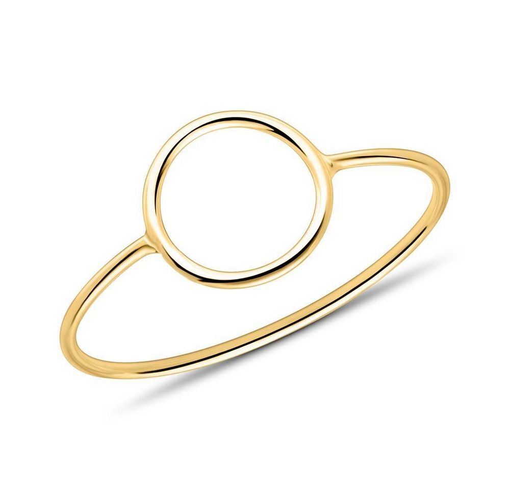 Unique Goldring Unique Damenring Kreis aus 375er Gold (Größe: 48mm) von Unique