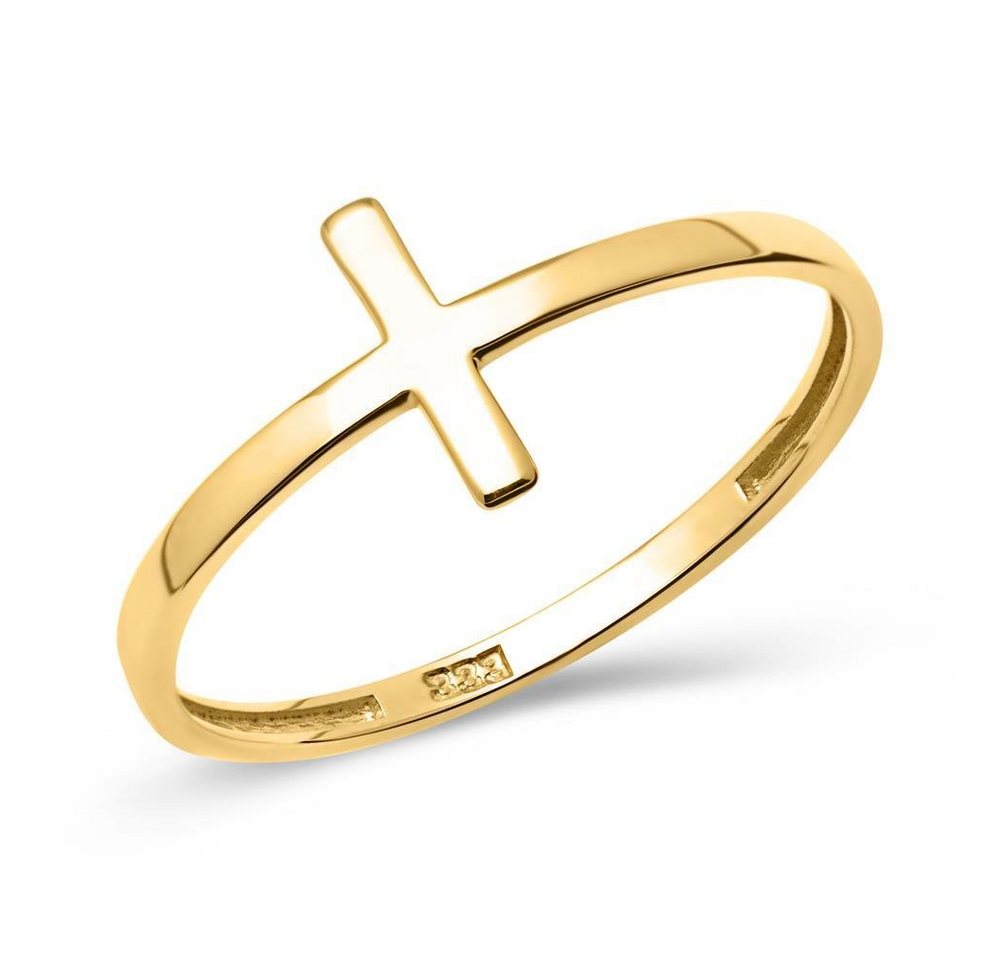 Unique Goldring Unique Ring Kreuz 333er Gelbgold GR0091 von Unique